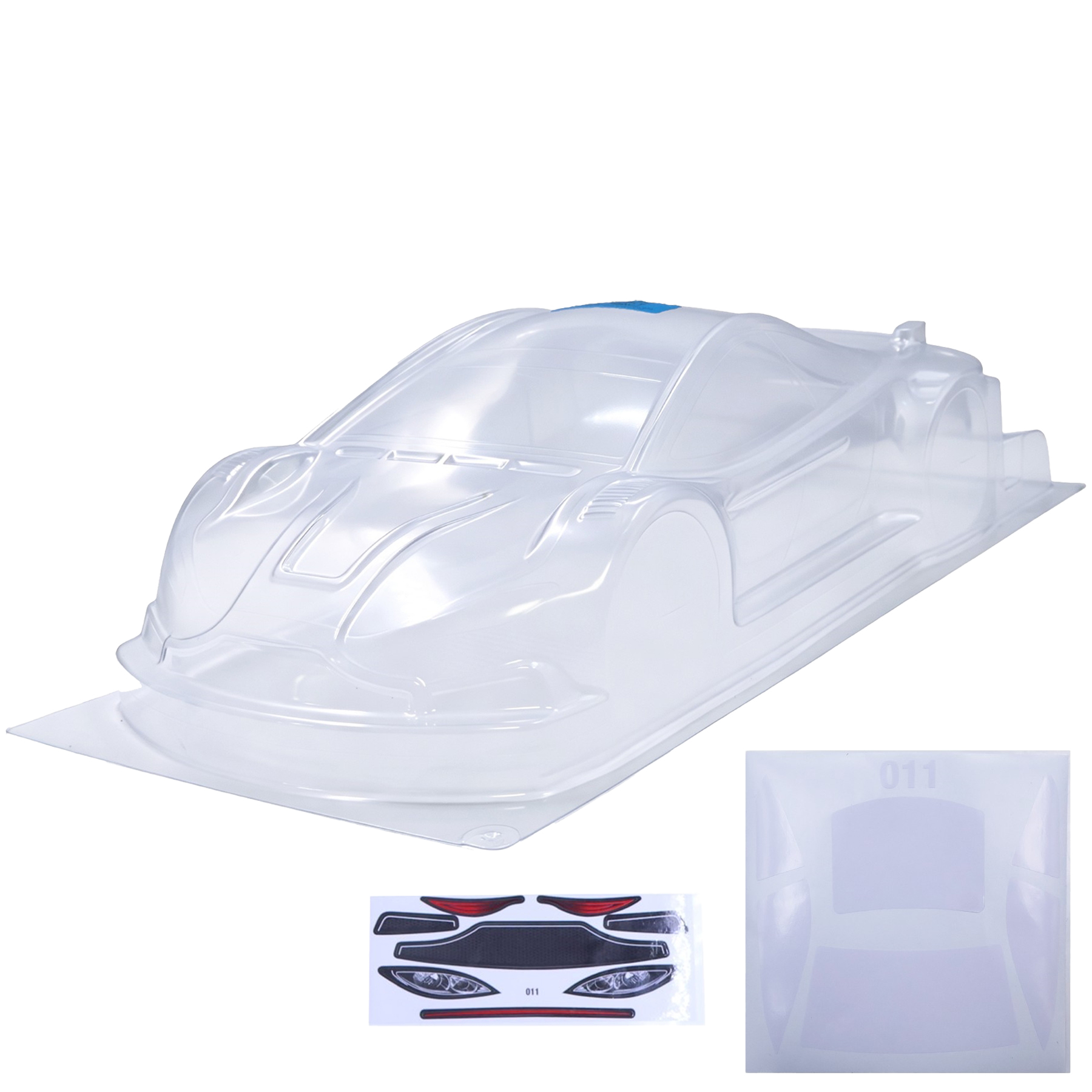 1/10 Unpainted Clear Drift Car - Rc Hobby Shops ulasan dan harga
